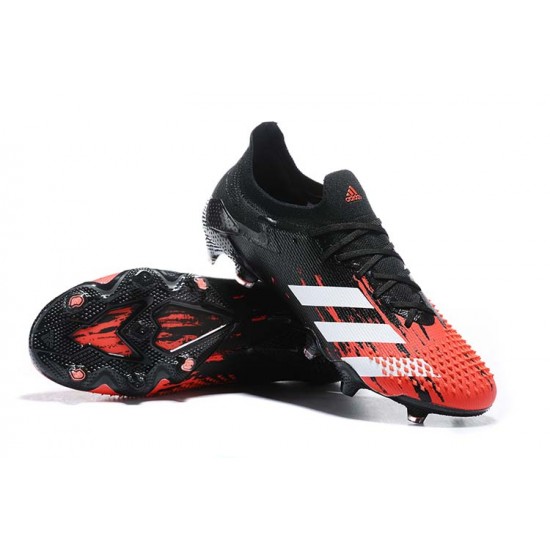 Kopačky Adidas Predator Mutator 20 FG Černá Červené Low-top