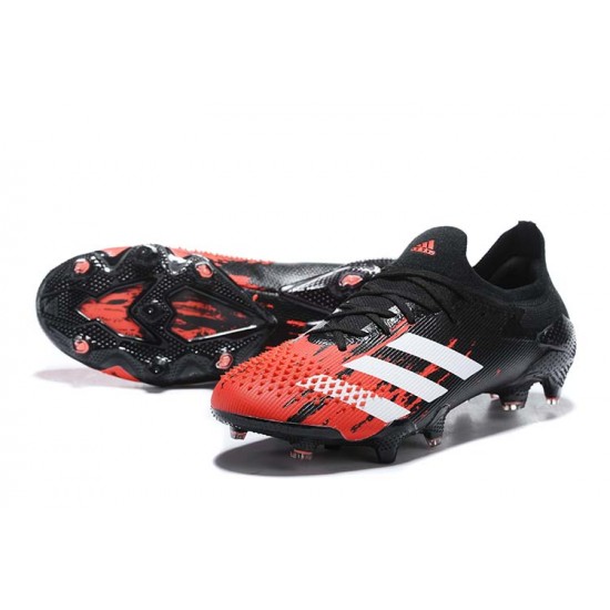 Kopačky Adidas Predator Mutator 20 FG Černá Červené Low-top