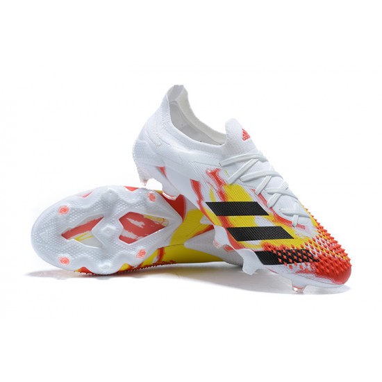 Kopačky Adidas Predator Mutator 20 FG Černá Žlutý Červené Bílý Low-top