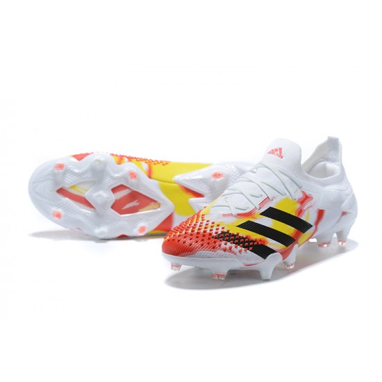 Kopačky Adidas Predator Mutator 20 FG Černá Žlutý Červené Bílý Low-top