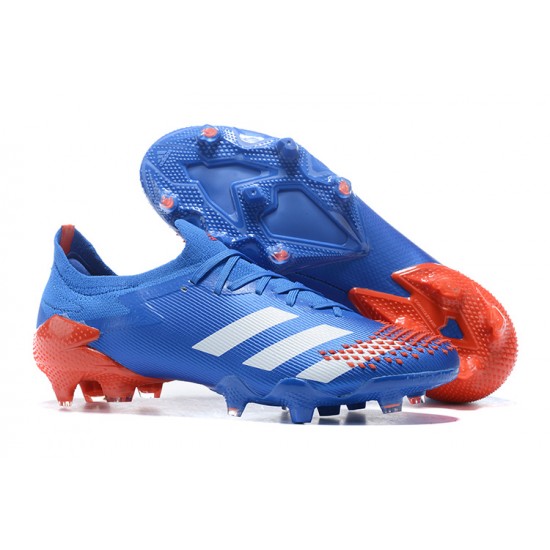 Kopačky Adidas Predator Mutator 20 FG Modrý Oranžovýý Modrý Low-top