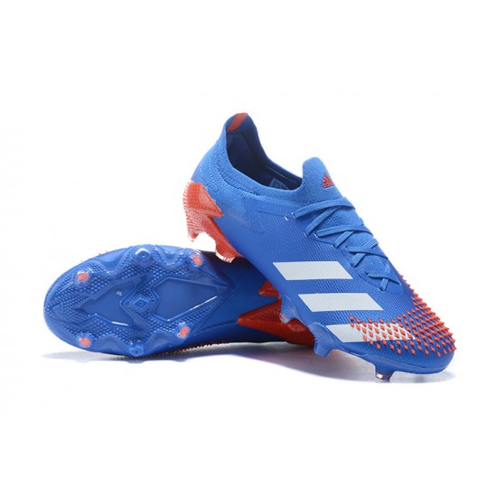 Kopačky Adidas Predator Mutator 20 FG Modrý Oranžovýý Modrý Low-top