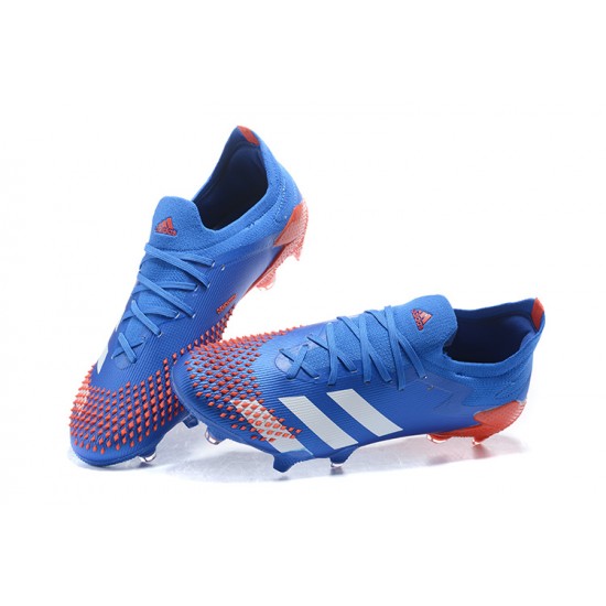 Kopačky Adidas Predator Mutator 20 FG Modrý Oranžovýý Modrý Low-top