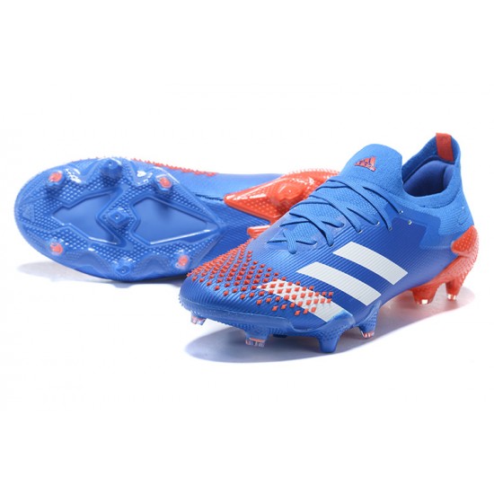 Kopačky Adidas Predator Mutator 20 FG Modrý Oranžovýý Modrý Low-top