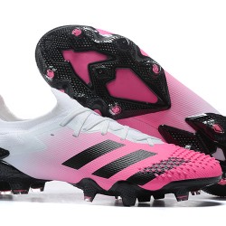 Kopačky Adidas Predator Mutator 20 FG Růžový Černá Bílý Low-top