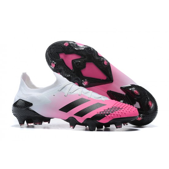 Kopačky Adidas Predator Mutator 20 FG Růžový Černá Bílý Low-top