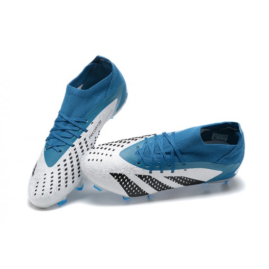 Kopačky Adidas Predator Accuracy Fg Boots Modrý Bílý High-top