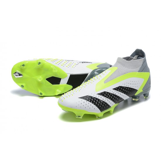 Kopačky Adidas Predator Accuracy Fg Boots Šedá Zelená High-top