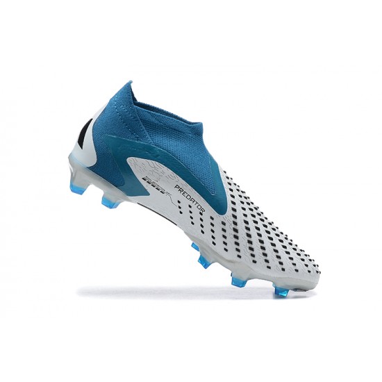 Kopačky Adidas Predator Accuracy Fg Boots LightModrý Bílý High-top