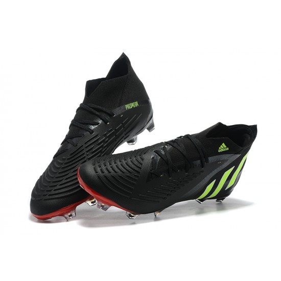 Kopačky Adidas Predator Edge Geometric 1 FG Černá Zelená High-top