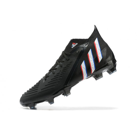 Kopačky Adidas Predator Edge Geometric 1 FG Černá Bílý Červené High-top