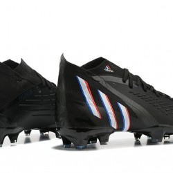 Kopačky Adidas Predator Edge Geometric 1 FG Černá Bílý Červené High-top