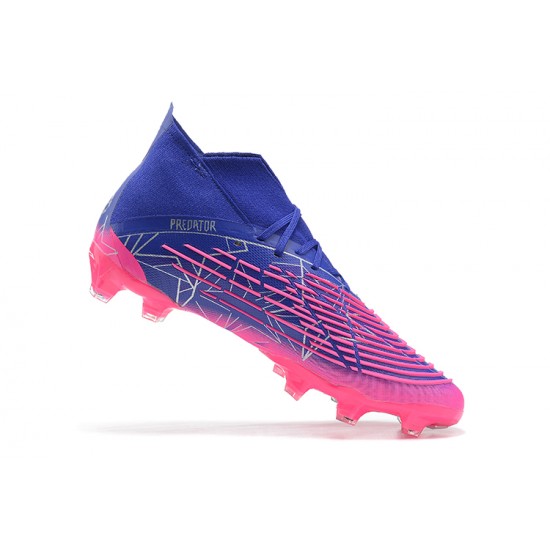 Kopačky Adidas Predator Edge Geometric 1 FG Modrý Růžový Zlato High-top