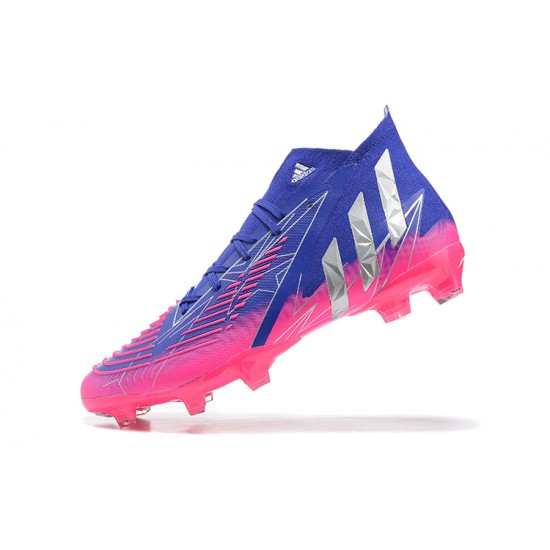 Kopačky Adidas Predator Edge Geometric 1 FG Modrý Růžový Zlato High-top