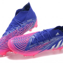 Kopačky Adidas Predator Edge Geometric 1 FG Modrý Růžový Zlato High-top