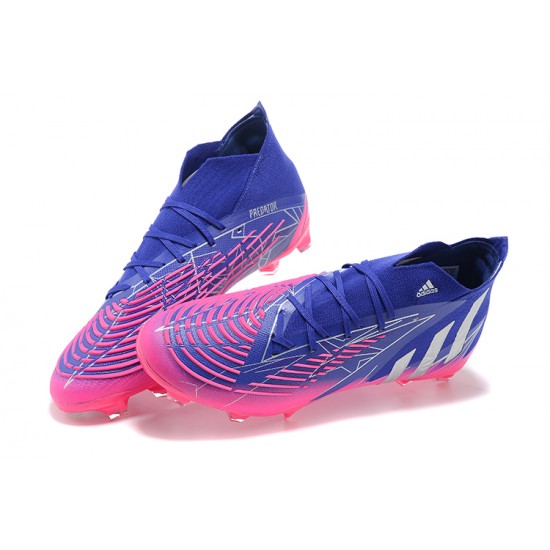 Kopačky Adidas Predator Edge Geometric 1 FG Modrý Růžový Zlato High-top