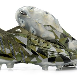 Kopačky Adidas Predator Edge Geometric 1 FG Zelená Lce Šedá High-top