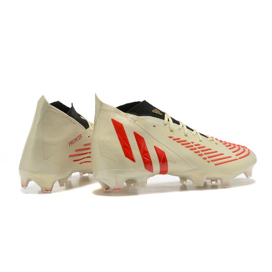 Kopačky Adidas Predator Edge Geometric 1 FG Khaki Černá Oranžovýý High-top