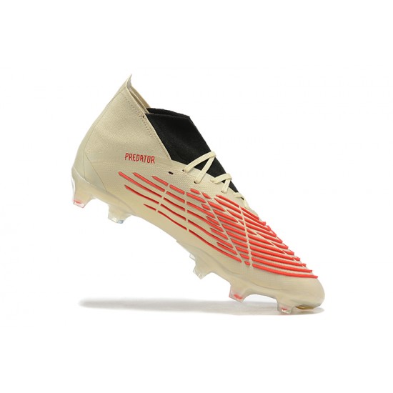 Kopačky Adidas Predator Edge Geometric 1 FG Khaki Černá Oranžovýý High-top