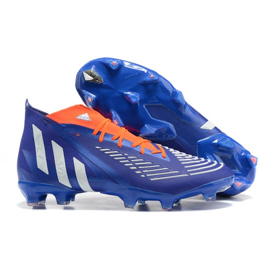 Kopačky Adidas Predator Edge Geometric 1 FG Oranžovýý Modrý Bílý High-top