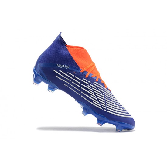 Kopačky Adidas Predator Edge Geometric 1 FG Oranžovýý Modrý Bílý High-top