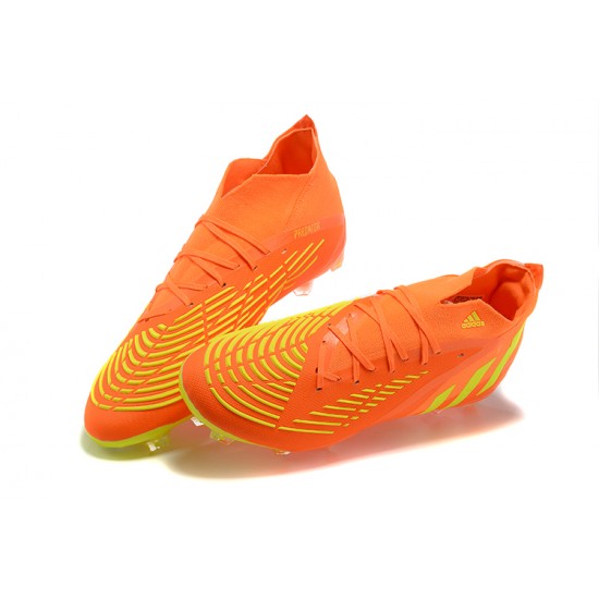 Kopačky Adidas Predator Edge Geometric 1 FG Oranžovýý Žlutý High-top