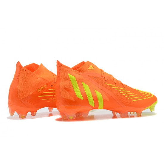 Kopačky Adidas Predator Edge Geometric 1 FG Oranžovýý Žlutý High-top