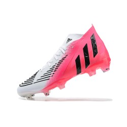 Kopačky Adidas Predator Edge Geometric 1 FG Bílý Černá Růžový High-top