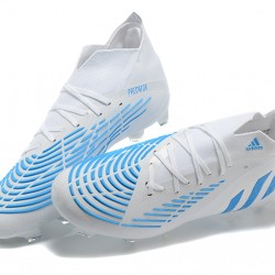 Kopačky Adidas Predator Edge Geometric 1 FG Bílý Modrý High-top