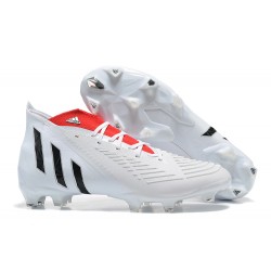 Kopačky Adidas Predator Edge Geometric 1 FG Bílý Červené Černá High-top