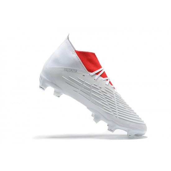 Kopačky Adidas Predator Edge Geometric 1 FG Bílý Červené Černá High-top