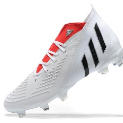 Kopačky Adidas Predator Edge Geometric 1 FG Bílý Červené Černá High-top