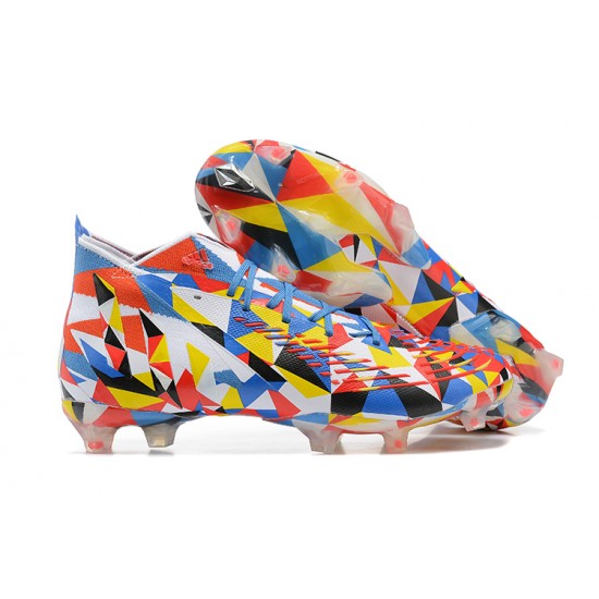 Kopačky Adidas Predator Edge Geometric.1 FG Mid-top Modrý Bílý Žlutý