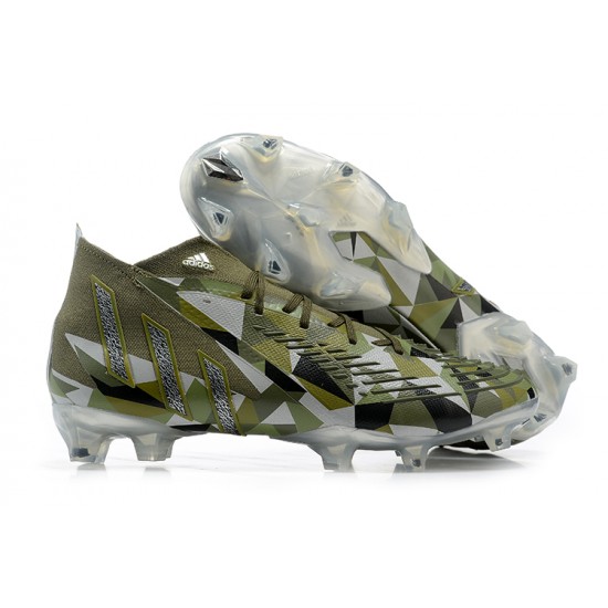 Kopačky Adidas Predator Edge Geometric.1 FG Mid-top Šedá Olive