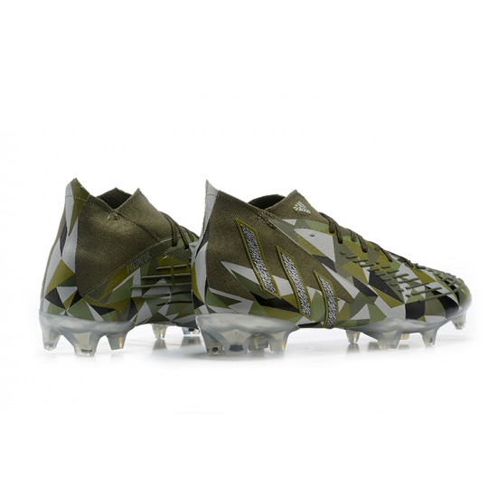 Kopačky Adidas Predator Edge Geometric.1 FG Mid-top Šedá Olive