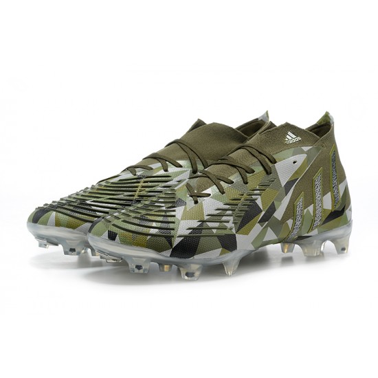 Kopačky Adidas Predator Edge Geometric.1 FG Mid-top Šedá Olive