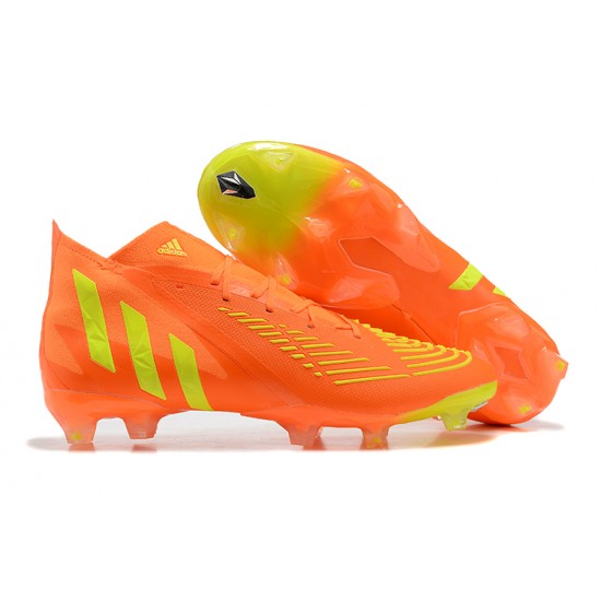 Kopačky Adidas Predator Edge Geometric.1 FG Mid-top Oranžovýý Žlutý