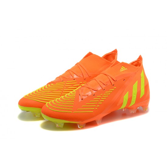 Kopačky Adidas Predator Edge Geometric.1 FG Mid-top Oranžovýý Žlutý