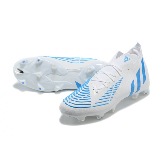 Kopačky Adidas Predator Edge Geometric.1 FG Mid-top Bílý Modrý