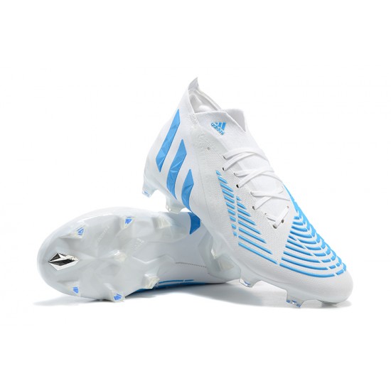 Kopačky Adidas Predator Edge Geometric.1 FG Mid-top Bílý Modrý