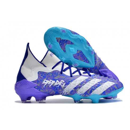 Kopačky Adidas Predator Freak.1 FG Modrý Nachový Bílý