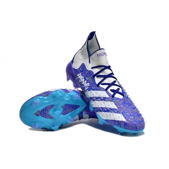 Kopačky Adidas Predator Freak.1 FG Modrý Nachový Bílý