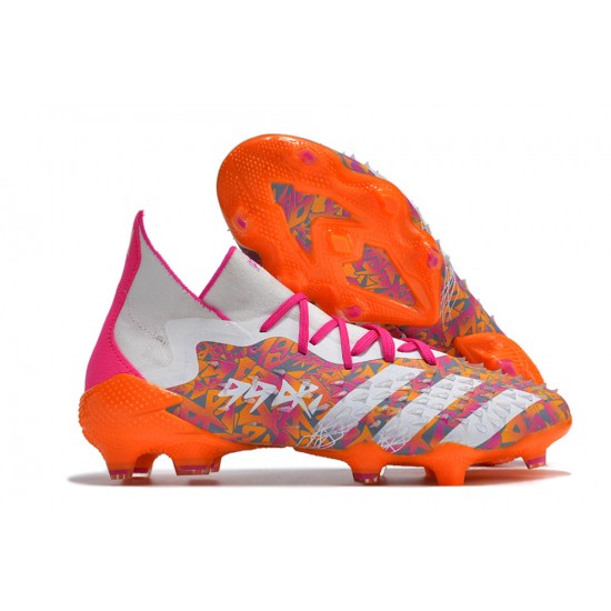 Kopačky Adidas Predator Freak.1 FG Bílý Oranžovýý