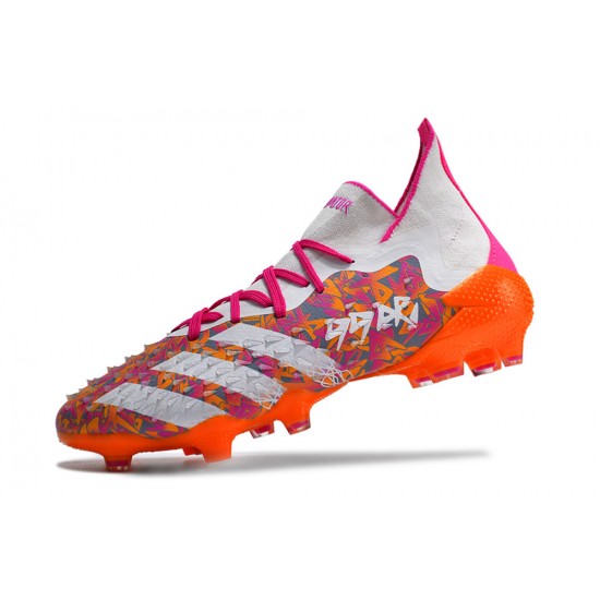 Kopačky Adidas Predator Freak.1 FG Bílý Oranžovýý