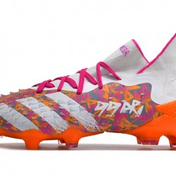 Kopačky Adidas Predator Freak.1 FG Bílý Oranžovýý