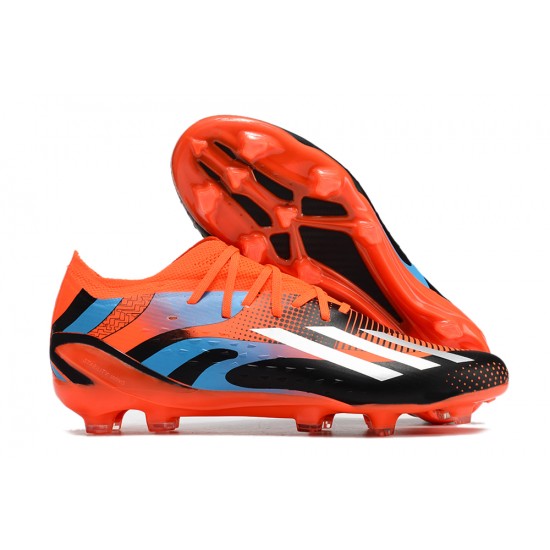 Kopačky Adidas X Speedportal .1 2022 World Cup Boots FG Low-top Červené Modrý Černá