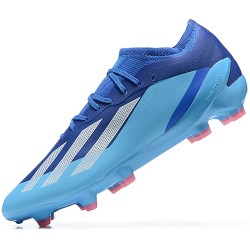 Kopačky Adidas x23 crazyfast 1 FG Modrý LightModrý Bílý Růžový Low-top