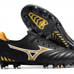 Kopačky Mizuno Morelia Neo Iii Made In Japan AG Low-Top Černá Zlato 