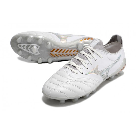 Kopačky Mizuno Morelia Neo Iii Made In Japan AG Low-Top Zlato Bílý 