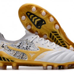 Kopačky Mizuno Morelia Neo Iii Made In Japan AG Low-Top Bílý Zlato 